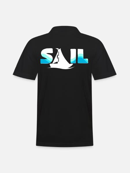 Segeln - Männer Poloshirt - Schwarz