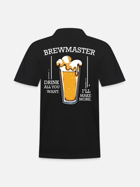 brew beer - Men's Polo Shirt - black
