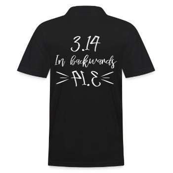 science - Men's Polo Shirt - black - Back - Kai (181cm)