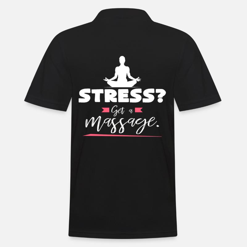 Massage - Männer Poloshirt - Schwarz
