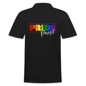 Gay Pride - Polo Homme - noir - Dos - Kai (181cm)