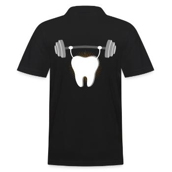 dentist - Men's Polo Shirt - black - Back - Kai (181cm)