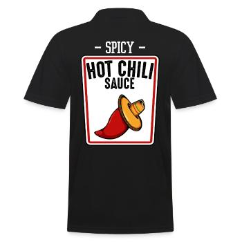 Sauce épicée au piment fort - Piment fort - Polo Homme - noir - Dos - Kai (181cm)