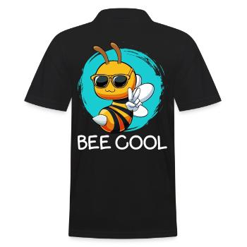 Bee Cool Funny Bee Jeux de mots - Polo Homme - noir - Dos - Kai (181cm)