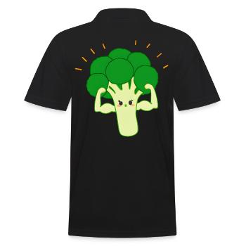 Strong broccoli - Men's Polo Shirt - black - Back - Kai (181cm)