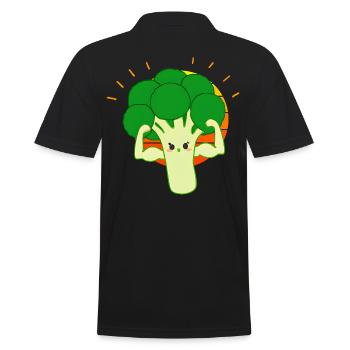 Strong broccoli - Men's Polo Shirt - black - Back - Kai (181cm)