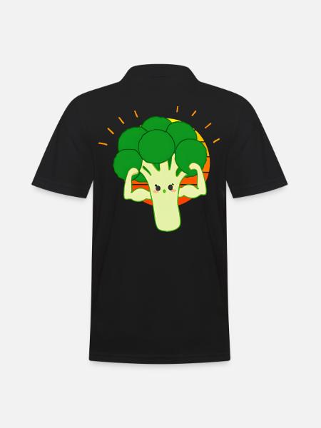 Strong broccoli - Men's Polo Shirt - black