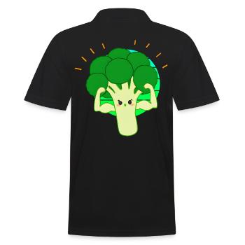 Strong broccoli - Men's Polo Shirt - black - Back - Kai (181cm)