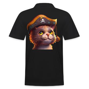 Pirate Chat Chat Pirate - Polo Homme - noir - Dos - Kai (181cm)