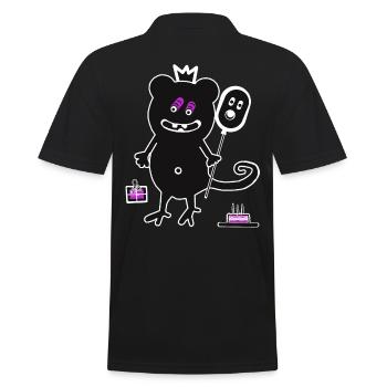 Enfants Anniversaire Monster Ballon Félicitations - Polo Homme - noir - Dos - Kai (181cm)