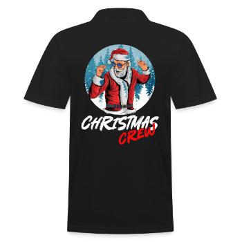Christmas Crew for your Party - Men's Polo Shirt - black - Back - Kai (181cm)