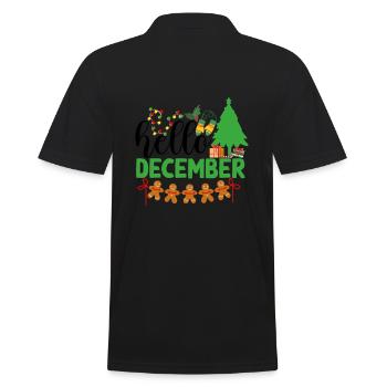 Bonjour Décembre - Polo Homme - noir - Dos - Kai (181cm)