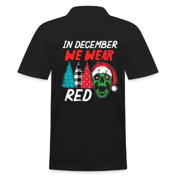 En décembre, nous portons du rouge - Polo Homme - noir - Dos - Kai (181cm)