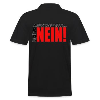 Peu importe ce que vous voulez demander, non ! - Polo Homme - noir - Dos - Kai (181cm)