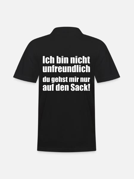 I'm not unfriendly... - Men's Polo Shirt - black