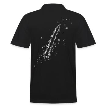 Clarinette Clarinettes Notes de musique Instrument à vent - Polo Homme - noir - Dos - Kai (181cm)