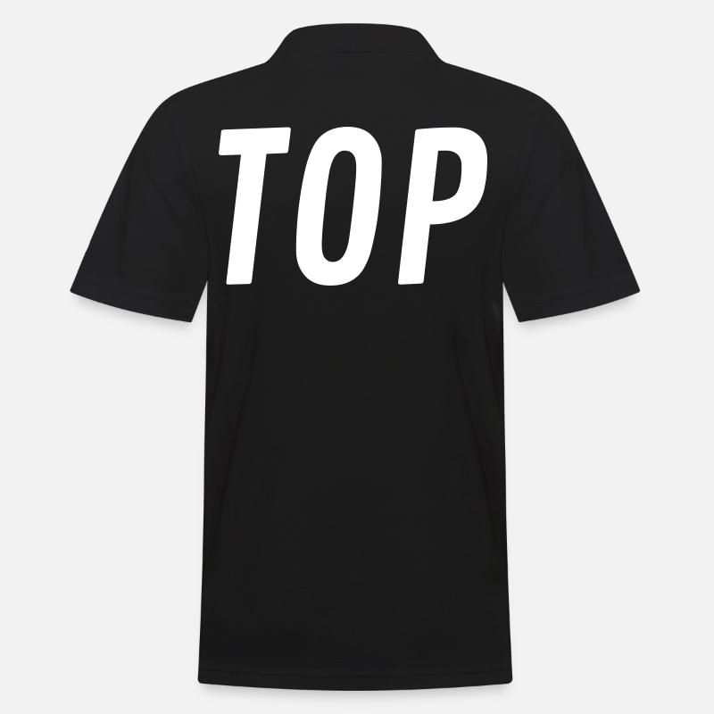 Top oder Bottom - Männer Poloshirt - Schwarz
