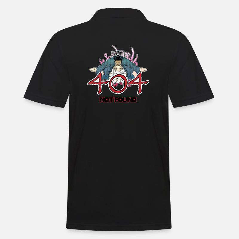 404 - not found - sumo version - Men's Polo Shirt - black