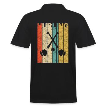 Hurling Irish Sport Team Gaelic Football Vintage - Polo Homme - noir - Dos - Kai (181cm)