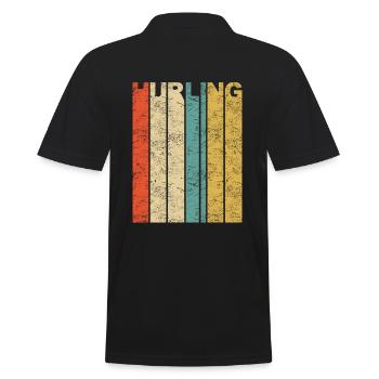 Hurling Irish Sport Team Gaelic Football Vintage - Polo Homme - noir - Dos - Kai (181cm)
