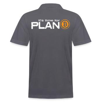Plan B - Männer Poloshirt - Anthrazit - Hinten - Nico (186cm)