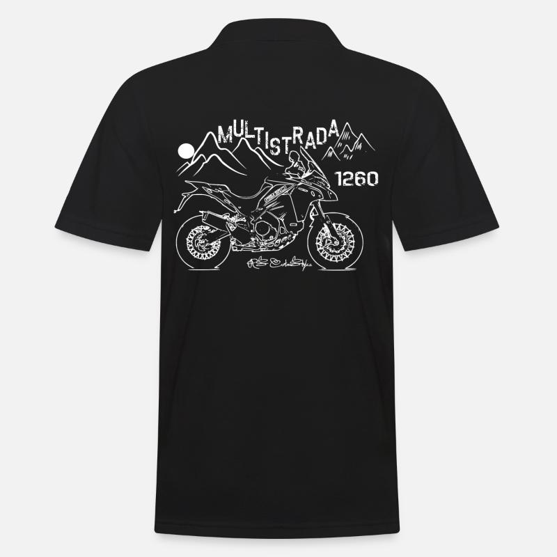 Duc Multistrada 1260 Design Offroad Adventure - Pikétröja herr - svart