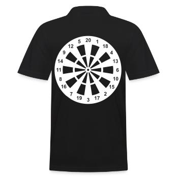 Jeu de fléchettes élégant en blanc - Polo Homme - noir - Dos - Kai (181cm)