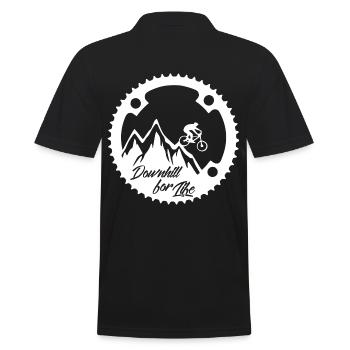 VTT - Downhill for Life - Polo Homme - noir - Dos - Kai (181cm)