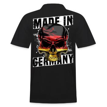 made in germany - Men's Polo Shirt - black - Back - Kai (181cm)