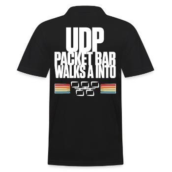 La barre de paquets UDP entre dans - Polo Homme - noir - Dos - Kai (181cm)