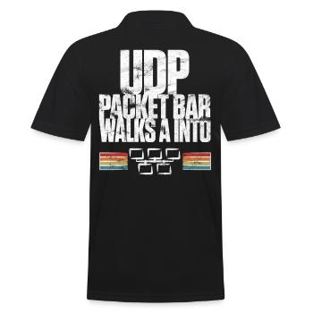 La barre de paquets UDP entre dans - Polo Homme - noir - Dos - Kai (181cm)
