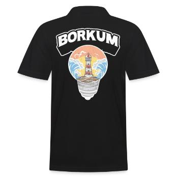 Borkum Ampoule Lighthouse Island Chemise - Polo Homme - noir - Dos - Kai (181cm)