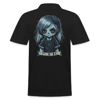 Une écolière gothique trop goule pour l’école - Polo Homme - noir - Dos - Kai (181cm)
