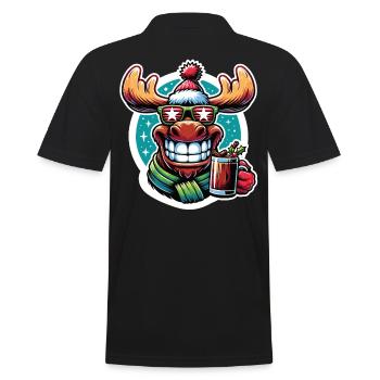 Boisson au vin chaud de Noël de renne d’orignal - Polo Homme - noir - Dos - Kai (181cm)