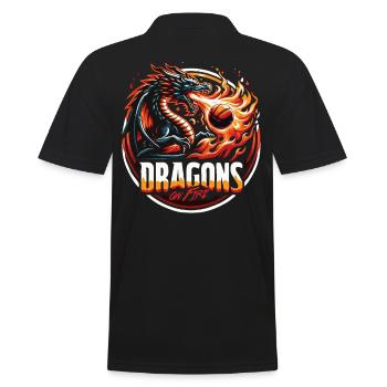 Basket-ball Dragons on Fire - Polo Homme - noir - Dos - Kai (181cm)