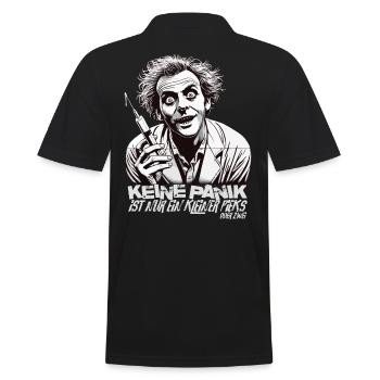 Verrückter Arzt Keine Panik Spritze - Männer Poloshirt - Schwarz - Hinten - Kai (181cm)