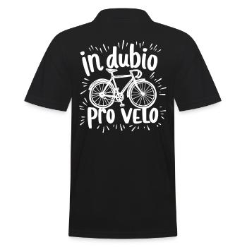 Dicton du vélo In dubio pro velo - Polo Homme - noir - Dos - Kai (181cm)
