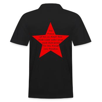 der Traum - Männer Poloshirt - Schwarz - Hinten - Kai (181cm)