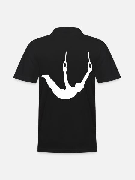 Dynamic wrestling - powerful and elegant - Men's Polo Shirt - black