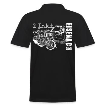 Wartburg 353 DDR Kultschmiede Eisenach - Männer Poloshirt - Schwarz - Hinten - Kai (181cm)