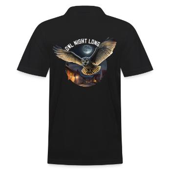 Owl Night Long Night Owl Owl Night Service - Polo Homme - noir - Dos - Kai (181cm)