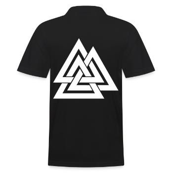 WALKNUT - Männer Poloshirt - Schwarz - Hinten - Kai (181cm)