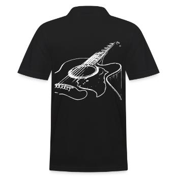 Guitare acoustique - Amateurs de musique - Polo Homme - noir - Dos - Kai (181cm)