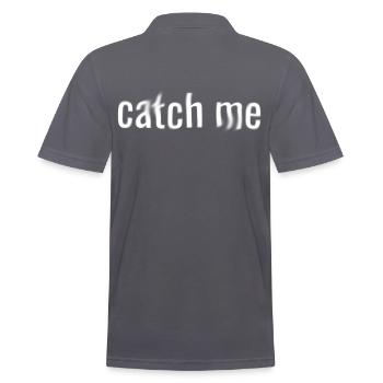 Catch me Geschenk Geist Halloween Cool - Männer Poloshirt - Anthrazit - Hinten - Nico (186cm)