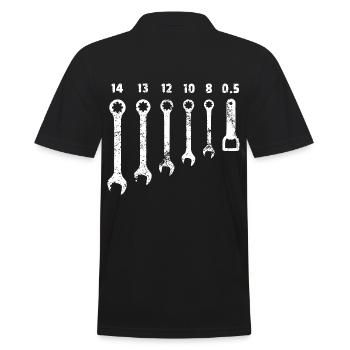 CLÉ À MOLETTE - OUVRE-BIÈRE - Polo Homme - noir - Dos - Kai (181cm)