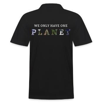 Nous n’avons qu’une seule planète - Polo Homme - noir - Dos - Kai (181cm)