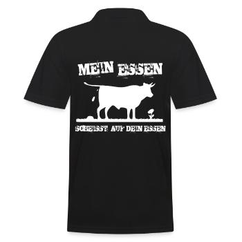 MA BOUFFE , TU TE FOUS DE TON REPAS - Polo Homme - noir - Dos - Kai (181cm)