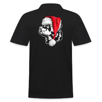 Père Noël Rottweiler Père Noël Père Noël Wilsigns - Polo Homme - noir - Dos - Kai (181cm)