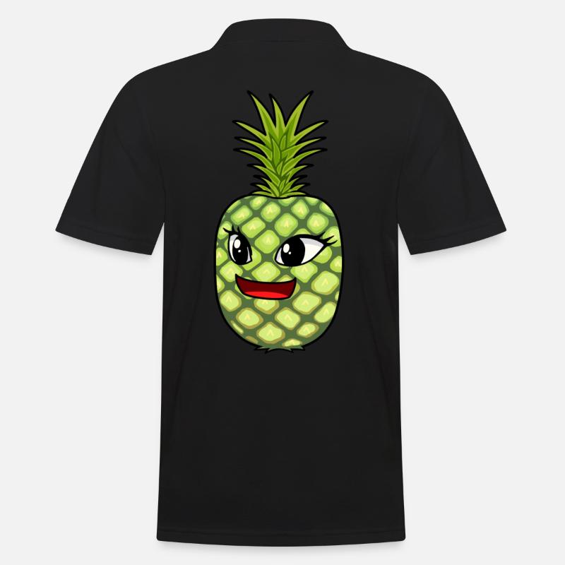 Fruit Renards Fruit Été Ananas - Polo Homme - noir
