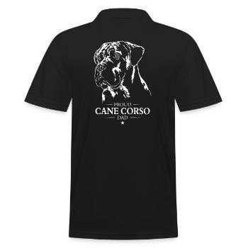 Cane Corso Papa Chien Chien Wilsigns - Polo Homme - noir - Dos - Kai (181cm)